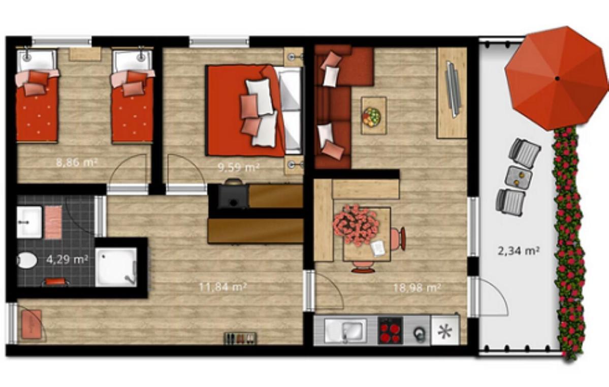 Apartamento Gsolhof Rettenberg Habitación foto